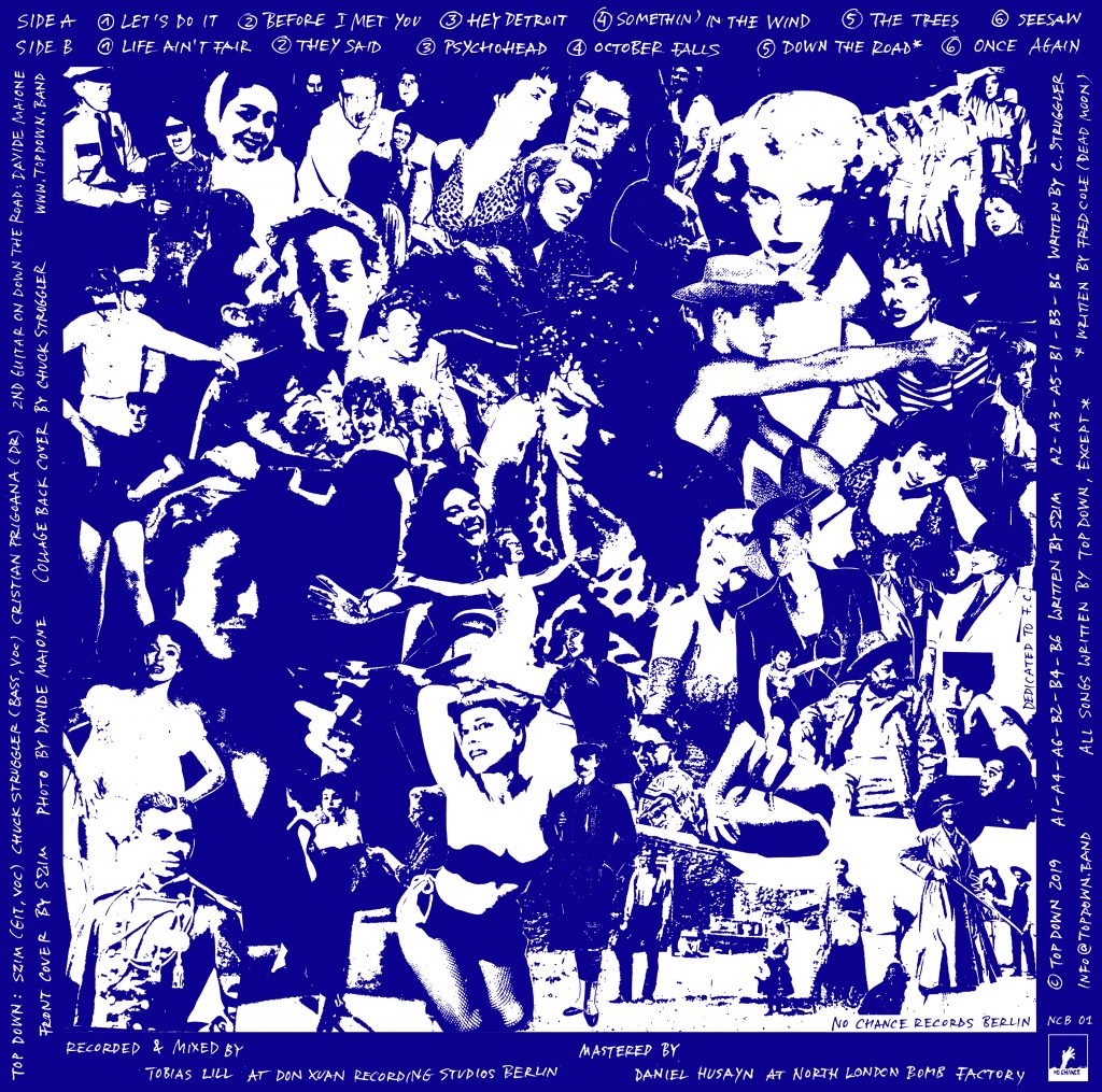 TOP DOWN Hard Feelings Cover back, by szim