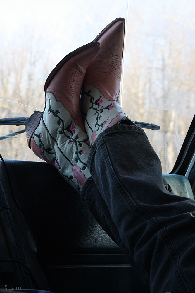 On the road, Toody’s boots, 2010