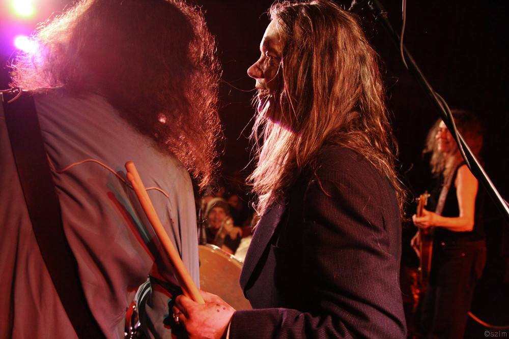Fred Cole, Andrew Loomis & Toody Cole on stage, Portland, 2011