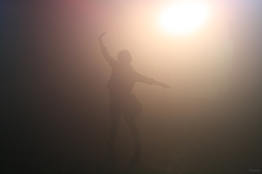Jenny dancing in the twilight, Tilburg, 2011
